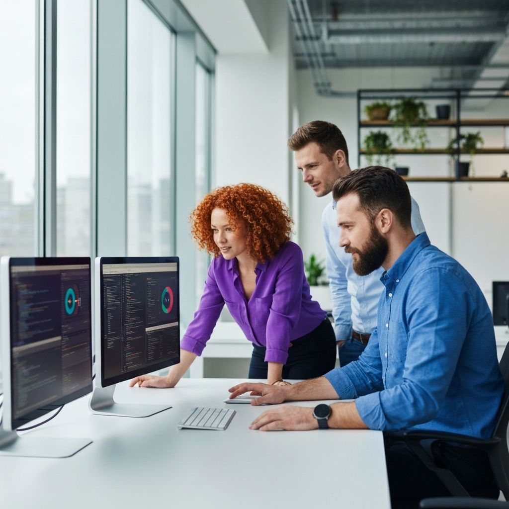 Zespół L2 Infinity współpracujący nad projektem